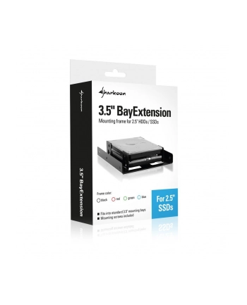 Sharkoon 3.5 Cala BayExtension black - adapter 3.5 na 2x2.5 nr 1
