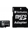 Verbatim microSD 32GB + adapter Cl10 SDHC - nr 52