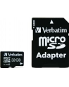 Verbatim microSD 32GB + adapter Cl10 SDHC - nr 63