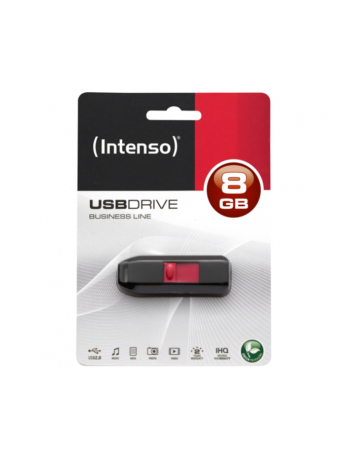 Intenso USB 8GB 6,5/28 Business Line black U2 główny