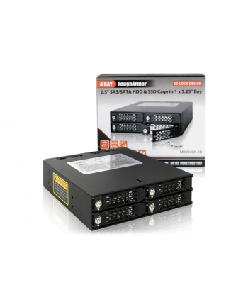 IcyDock MB994SK-1B - 4x2.5 Cala SAS/SATA SDD/HDD -> 1x5.25 Cala nr 2