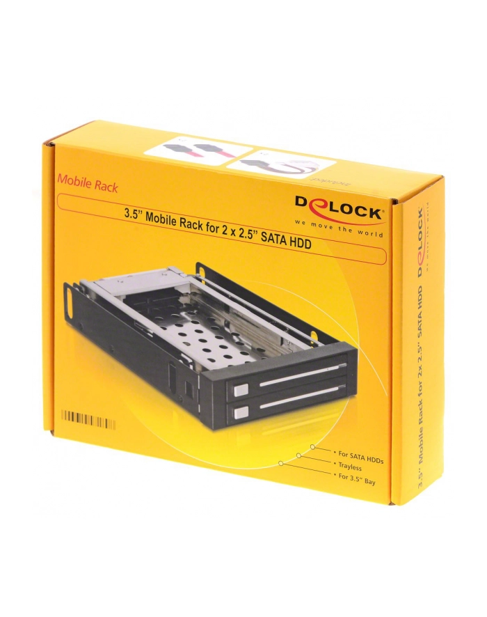 Delock SATA HDD 3.5 Cala > 2x 2.5 Cala główny