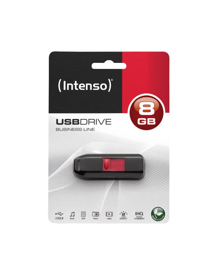 Intenso USB 8GB 6,5/28 Business Line black U2 główny