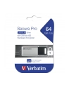 Verbatim USB 64GB Secure Pro - Pendrive USB 3.0 - nr 35