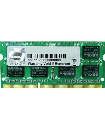 G.Skill DDR3 SO-DIMM 8GB 1600-11 SQ