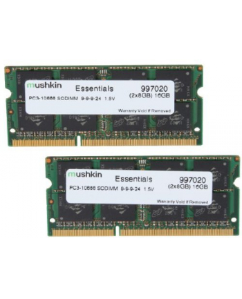 Mushkin DDR3 SO-DIMM 16GB 1333-9 Essent Dual