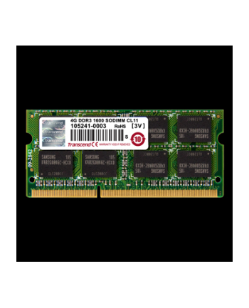 Transcend DDR3 SO-DIMM - 4GB 1600 - TS512MSK64W6H
