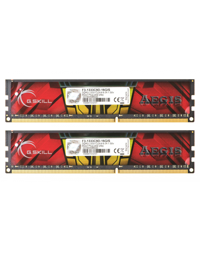 G.Skill DDR3 16GB 1333-9 AEGIS Dual główny