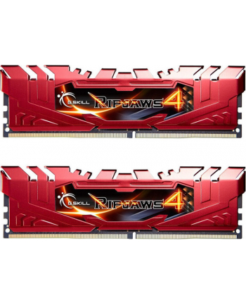 G.Skill DDR4 16GB 2666 Kit Red F4-2666C15D-16GRR - Ripjaws 4