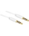 Delock Kabel Audio 3.5mm męski/męski 4-pin biały 0.5m - nr 14