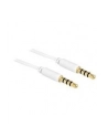 Delock Kabel Audio 3.5mm męski/męski 4-pin biały 0.5m - nr 9