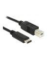 DeLOCK Delock USB 2.0 - Typ B - Typ C - 1m - czarny - nr 18