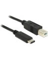 DeLOCK Delock USB 2.0 - Typ B - Typ C - 1m - czarny - nr 24