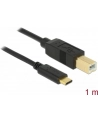 DeLOCK Delock USB 2.0 - Typ B - Typ C - 1m - czarny - nr 28