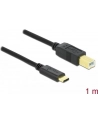 DeLOCK Delock USB 2.0 - Typ B - Typ C - 1m - czarny - nr 29