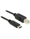 DeLOCK Delock USB 2.0 - Typ B - Typ C - 1m - czarny - nr 34