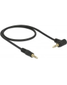 Delock Kabel Audio 3.5mm męski/męski kątowy czarny 1.0m - nr 14