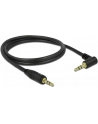Delock Kabel Audio 3.5mm męski/męski kątowy czarny 1.0m - nr 18
