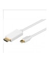 goobay Mini DisplayPort > HDMI biały 2m - nr 1