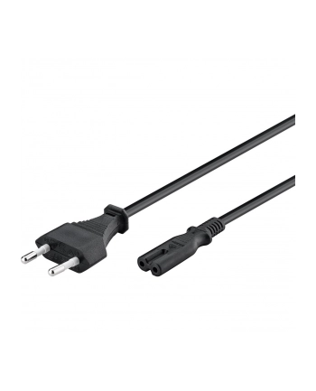 goobay - kabel zasilający euro 2 pin - czarny - 3 m nr 2