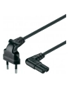goobay - kabel zasilający euro 2-pin - kątowy 90 stopni - czarny - 3 m - nr 14