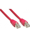 Kabel sieciowy Cat6 SFTP czerwony 30m - nr 15