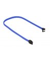 Sharkoon SATA III Kabel kątowy niebieski - 60 cm - nr 8