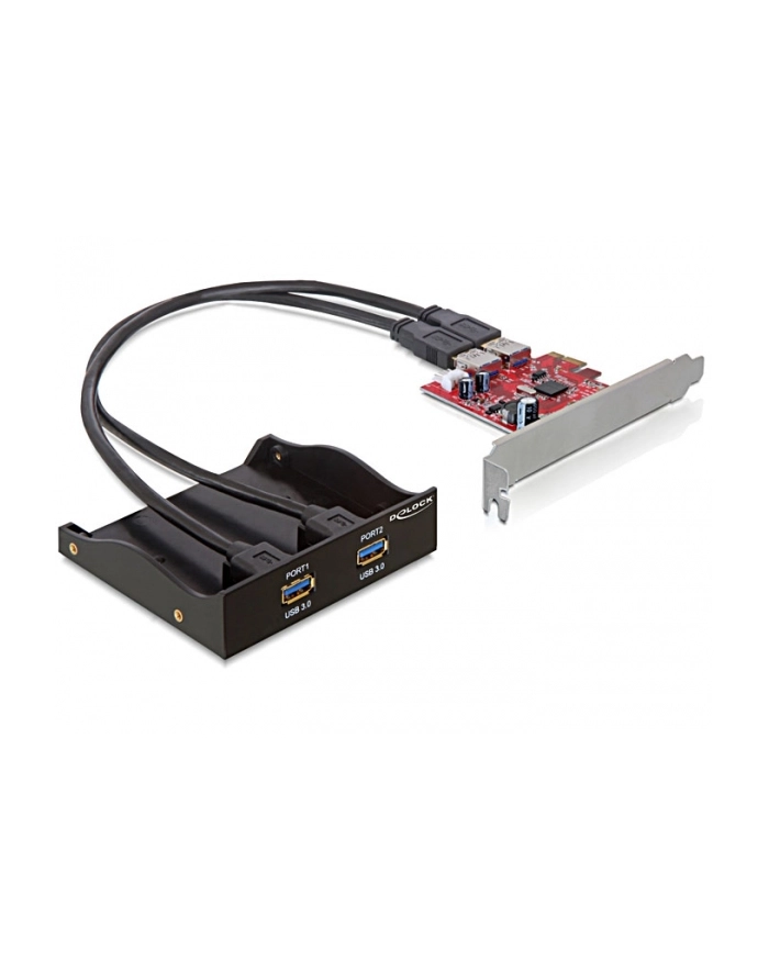 Delock Front Panel 3.5 Cala 2xUSB3.0 bl. PCI główny