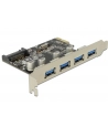 Delock PCI Express Karta > 4x USB 3.0 - nr 34