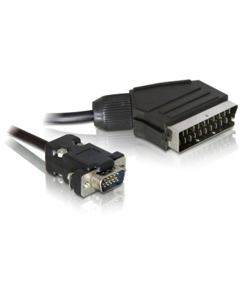 Delock Kabel Video Scart -> VGA black 2m nr 1