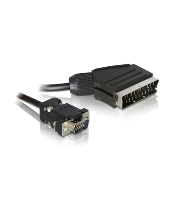 Delock Kabel Video Scart -> VGA black 2m