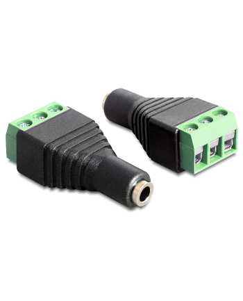 Delock Adapter Terminalblock-> 3.5mm blue. nr 1