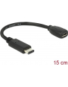 DeLOCK Adapter - USB B - USB C - 15cm - czarny - nr 17