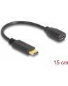 DeLOCK Adapter - USB B - USB C - 15cm - czarny - nr 18