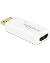 DeLOCK Adapter - Displayport - HDMI - 4K Active - biały - nr 1