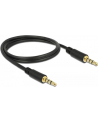 Delock Kabel Audio 3.5mm męski/męski 4-pin czarny 1.0m - nr 14