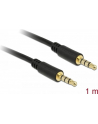 Delock Kabel Audio 3.5mm męski/męski 4-pin czarny 1.0m - nr 15