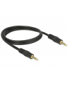 Delock Kabel Audio 3.5mm męski/męski 4-pin czarny 1.0m - nr 7
