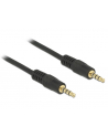 Delock Kabel Audio 3.5mm męski/męski 4-pin czarny 1.0m - nr 8