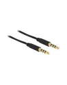 Delock Kabel Audio 3.5mm męski/męski 4-pin czarny 3.0m - nr 15