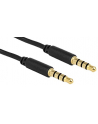 Delock Kabel Audio 3.5mm męski/męski 4-pin czarny 3.0m - nr 1