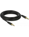 Delock Kabel Audio 3.5mm męski/męski 4-pin czarny 5.0m - nr 12