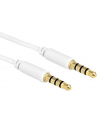 Delock Kabel Audio 3.5mm męski/męski 4-pin biały 3.0m - nr 11