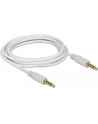Delock Kabel Audio 3.5mm męski/męski 4-pin biały 3.0m - nr 14