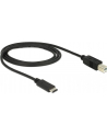 DeLOCK Delock USB 2.0 - Typ B - Typ C - 1m - czarny - nr 18