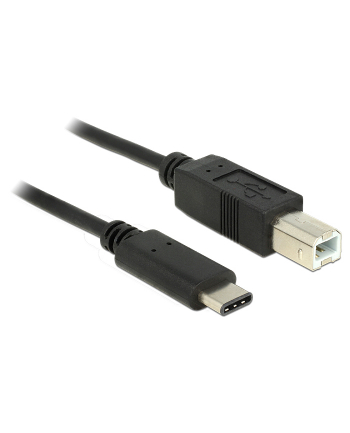 DeLOCK Delock USB 2.0 - Typ B - Typ C - 1m - czarny