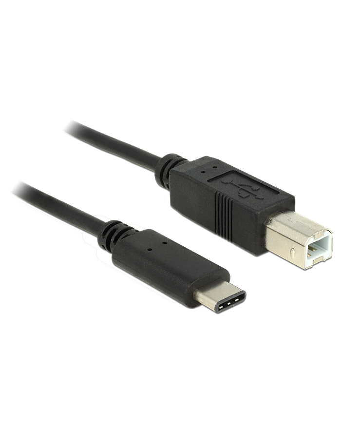 DeLOCK Delock USB 2.0 - Typ B - Typ C - 1m - czarny główny