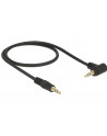 Delock Kabel Audio 3.5mm męski/męski kątowy czarny 0.5m - nr 11