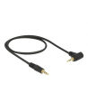 Delock Kabel Audio 3.5mm męski/męski kątowy czarny 0.5m - nr 12