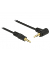 Delock Kabel Audio 3.5mm męski/męski kątowy czarny 0.5m - nr 2